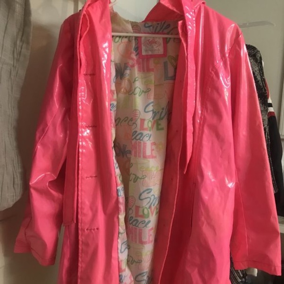 justice rain jacket